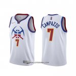 Maillot Denver Nuggets Facundo Campazzo Earned 2020-21 Blanc