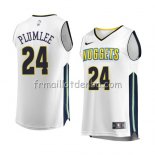 Maillot Denver Nuggets Mason Plumlee Association 2017-18 Blanc