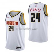 Maillot Denver Nuggets Mason Plumlee Association Blanc