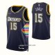 Maillot Denver Nuggets Nikola Jokic NO 15 Ville 2021-22 Bleu