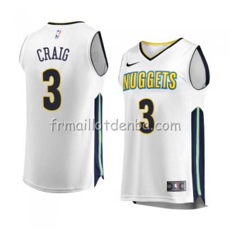 Maillot Denver Nuggets Torrey Craig Association 2017-18 Blanc