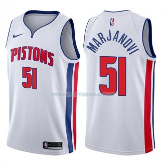 Maillot Detroit Pistons Boban Marjanovic Association 2017-18 51 Blancoo