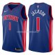 Maillot Detroit Pistons Reggie Jackson Icon 2017-18 1 Azul