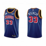 Maillot Golden State Warriors James Wiseman NO 33 75th Anniversary Bleu