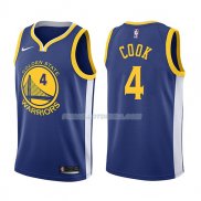 Maillot Golden State Warriors Quinn Cook Icon 2017-18 4 Azul