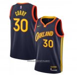 Maillot Golden State Warriors Stephen Curry Ville 2020-21 Blanc