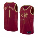 Maillot Houston Rockets Michael Carter Williams Ville 2018-19 Rouge