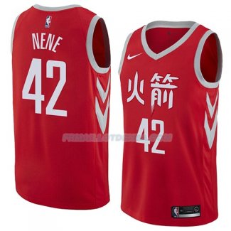 Maillot Houston Rockets Nene Ciudad 2018 Rouge