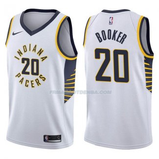 Maillot Indiana Pacers Trevor Booker Association 2017-18 20 Blancoo