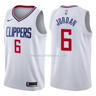 Maillot Los Angeles Clippers Deandre Jordan Association 2017-18 6 Blancoo