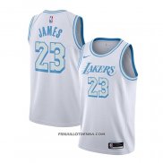 Maillot Los Angeles Lakers Lebron James Ville 2020-21 Blanc