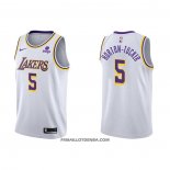 Maillot Los Angeles Lakers Talen Horton-tucker NO 5 Association 2021-22 Blanc