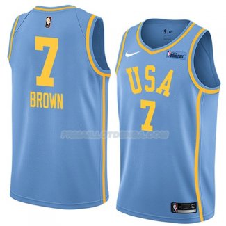 Maillot Los Angeles Lakers Usa Jaylen Brown 2018 Bleu