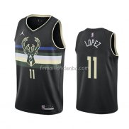 Maillot Milwaukee Bucks Brook Lopez Statement 2020-21 Noir