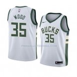 Maillot Milwaukee Bucks Christian Wood Association 2018 Blanc