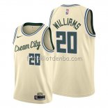 Maillot Milwaukee Bucks Marvin Williams Ville 2019-20 Crema