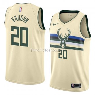 Maillot Milwaukee Bucks Rashad Vaughn Ville 2018 Crema