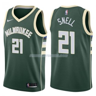 Maillot Milwaukee Bucks Tony Snell Swingman Icon 2017-18 21 Verde