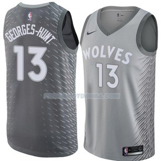 Maillot Minnesota Timberwolves Marcus Georges Hunt Ciudad 2018 Gris