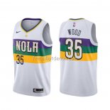 Maillot New Orleans Pelicans Christian Wood Ville Blanc