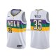 Maillot New Orleans Pelicans Christian Wood Ville Blanc