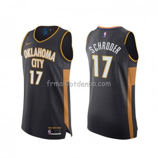 Maillot Oklahoma City Thunder Dennis Schroder Ville Authentique 2019-20 Gris