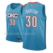 Maillot Oklahoma City Thunder Deonte Burton Ciudad 2018-19 Bleu