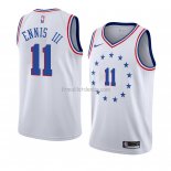 Maillot Philadelphia 76ers James Ennis Iii Earned 2018-19 Blanc