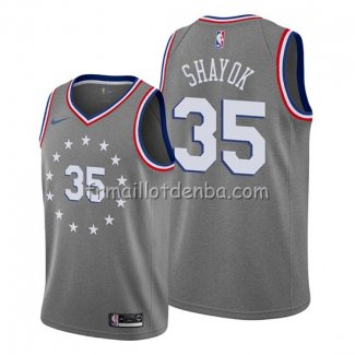 Maillot Philadelphia 76ers Marial Shayok Ville Gris