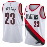 Maillot Portland Trail Blazers Cj Wilcox Association 2018 Blanc