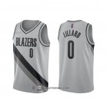 Maillot Portland Trail Blazers Damian Lillard Earned 2020-21 Gris