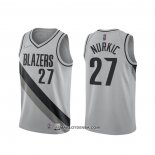 Maillot Portland Trail Blazers Jusuf Nurkic Earned 2020-21 Gris