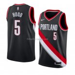 Maillot Portland Trail Blazers Rodney Hood Icon 2018 Noir