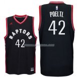 Maillot Basket Toronto Raptors 2017-18 Poeltl 42 Negro