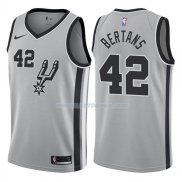 Maillot San Antonio Spurs Davis Bertans Statehombret 2017-18 42 Plata