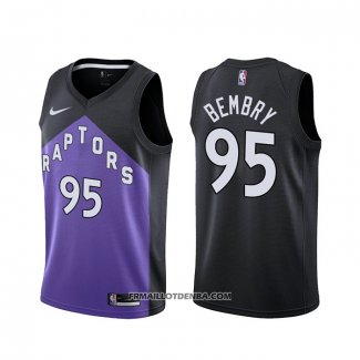 Maillot Tornto Raptors Deandre Bembry Earned 2020-21 Noir Volet