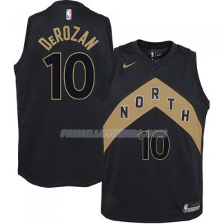 Maillot Toronto Raptors Derozan Ciudad 2017-18 10 Noir