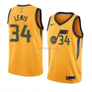 Maillot Utah Jazz Trey Lewis Statement 2018 Jaune