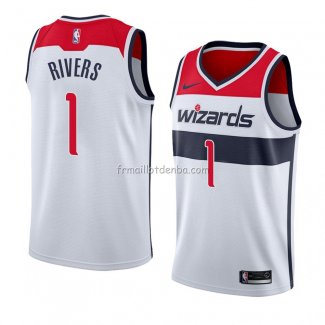 Maillot Washington Wizards Austin Rivers Association 2018 Blanc2