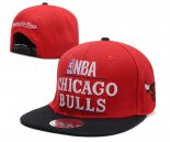 NBA Chicago Bulls Casquette Rouge Noir 2013