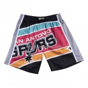 Short San Antonio Spurs Mitchell & Ness Big Face Noir