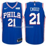 Maillot Basket 76ers Joel Embiid 2017-18 21 Bleu