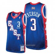 Maillot All Star 2004 Allen Iverson NO 3 Bleu