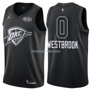 Maillot All Star 2018 Oklahoma City Thunder Russell Westbrook 0 Noir