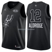 Maillot All Star 2018 San Antonio Spurs Lamarcus Aldridge 12 Noir