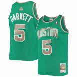 Maillot Boston Celtics Kevin Garnett NO 5 Mitchell & Ness 2007-08 Vert