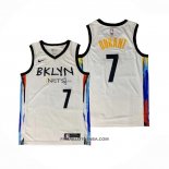 Maillot Brooklyn Nets Kevin Durant Ville 2020-21 Blanc