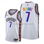 Maillot Brooklyn Nets Kevin Durant Ville Lgbtq Pride Night 2020 Blanc