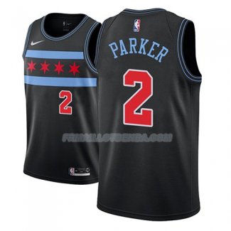 Maillot Chicago Bulls Jabari Parker Ciudad 2018-19 Noir