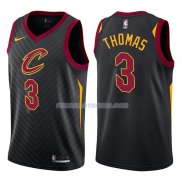 Maillot Cleveland Cavaliers Isaiah Thomasstatehombret 2017-18 3 Negro